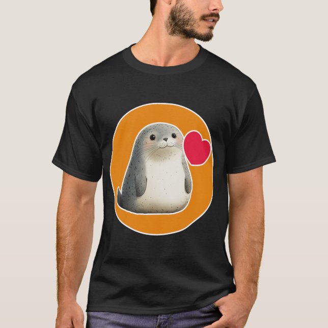 Cute Seal T Shirt (Framsida)