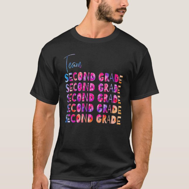 Cute Second Grade Teachers Back to School Team Sec T Shirt (Framsida)