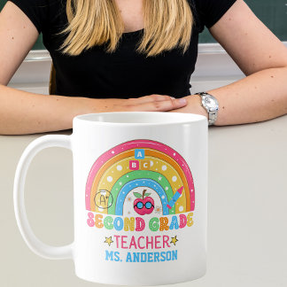 Cute Second Klass Lacher Personlig Colorful Kaffemugg