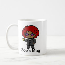 Cute Secret Agent Girl Kaffemugg
