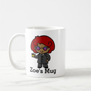 Cute Secret Agent Girl Kaffemugg