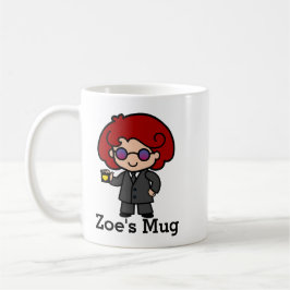 Cute Secret Agent Girl Kaffemugg