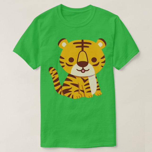 Cute Seed Little Tiger T Shirt (Design framsida)