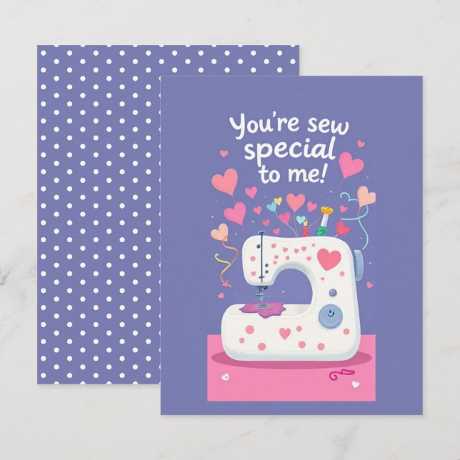 Cute Seed Maskin Valentines day Anteckningskort (Fram/baksida)