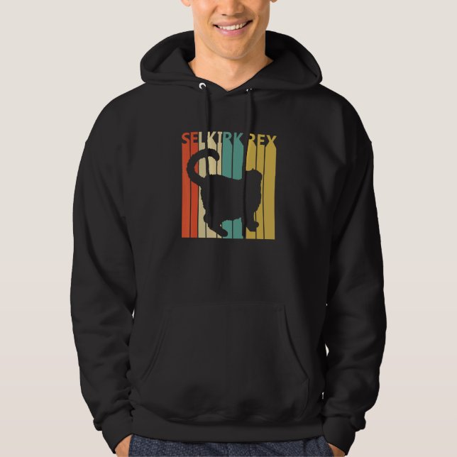 Cute Selkirk Rex Cat Hoodie (Framsida)