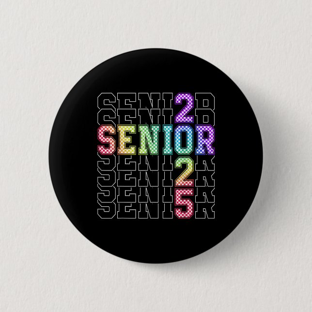 Cute Senior Cl från 2025, kontrollerad 25-graderad Knapp (Framsida)