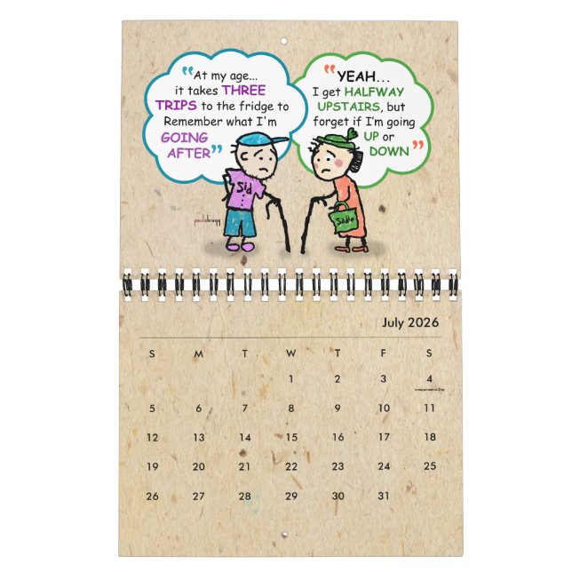 Cute Seniors Pension Funny Old Age Joke Quokes Kalender (Jul 2026)