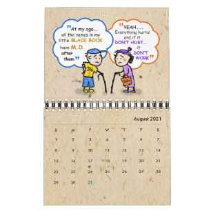 Cute Seniors Pension Funny Old Age Joke Quokes Kalender