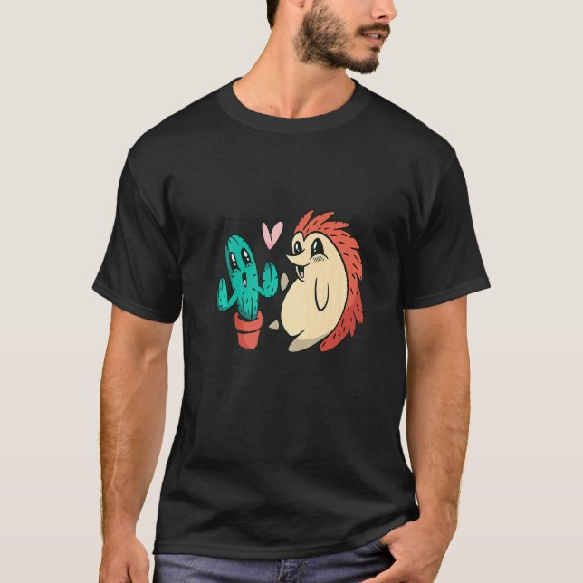 Cute Serape Cactus And Hedgehog Cactus plants Mexi T Shirt (Framsida)