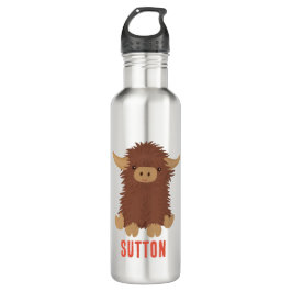 Cute, shaggy Highland kon anpassad design