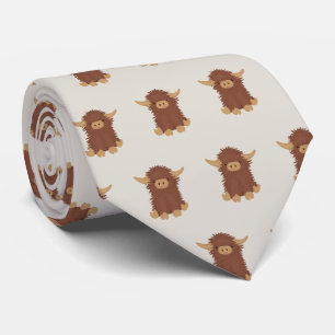Cute, shaggy Highland kon anpassad design Slips