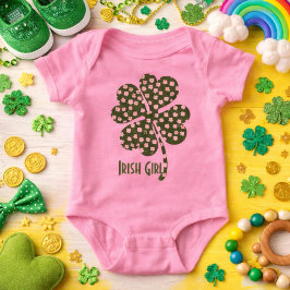 Cute Shamrock Irish Girl T Shirt