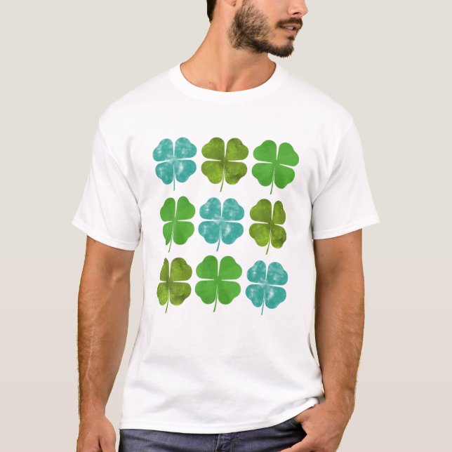 Cute Shamrock Klöver St patrick's day för kvinnor T Shirt (Framsida)