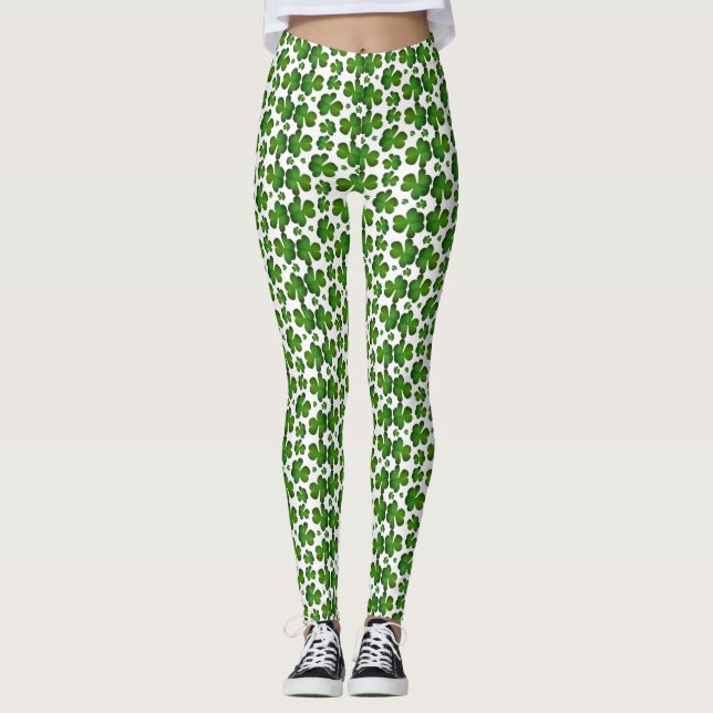 Cute Shamrock Leggings (Framsida)