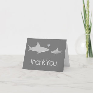 Cute Shard Solid Grått Background Baby Shower Tack Kort