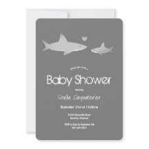 Cute Shard Solid Grått Lodrät Baby Shower