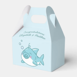 Cute Shark Baby Shower Kawaii Blue Boy Presentaskar