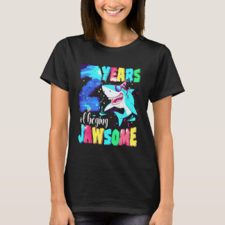 Cute Shark Birthday 2 Year Old Boys Girls 2nd Birt T Shirt
