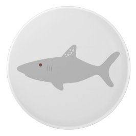 Cute Shark Ceramic Drant Knopp