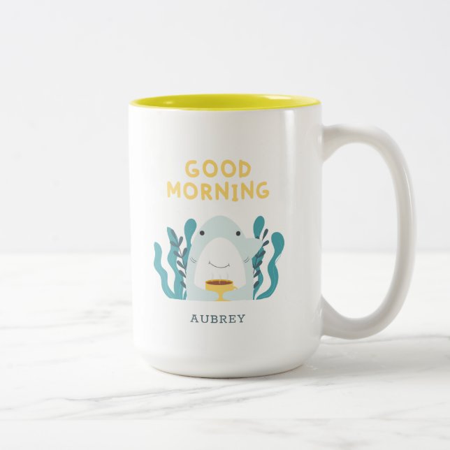 Cute Shark Coffee Mugg (Höger)
