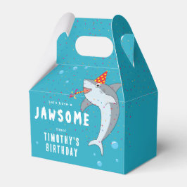 Cute Shark i Ocean Barns födelsedag Party Presentaskar