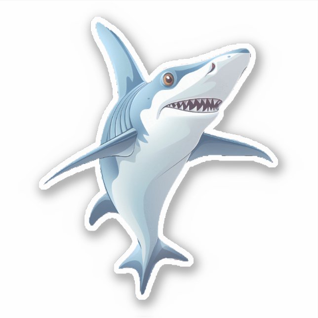 Cute Shark Klistermärken (Framsida)