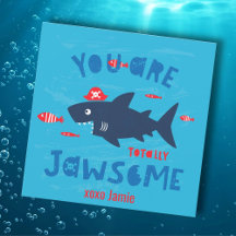 Cute Shark med pirat hatt helt och hållet jawsome