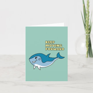 Cute Shark på väg Helgkort