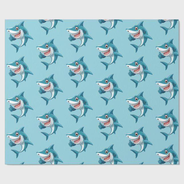 Cute shark presentpapper (Platt)