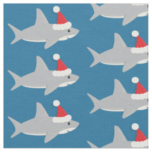 Cute Shark Santa Hat jul Tyg