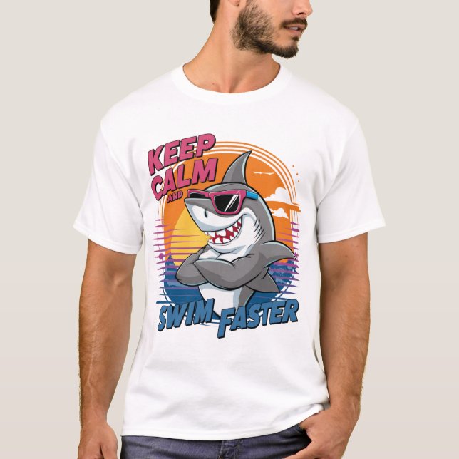 cute shark t shirt (Framsida)