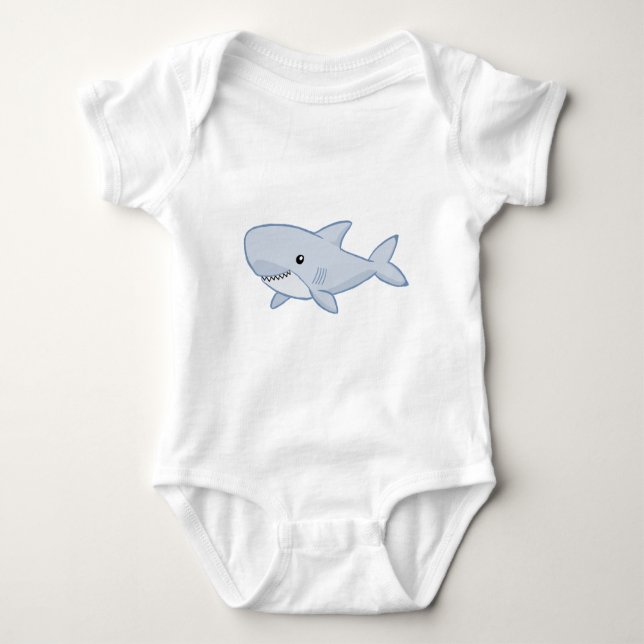 Cute Shark Tee Shirt (Framsida)