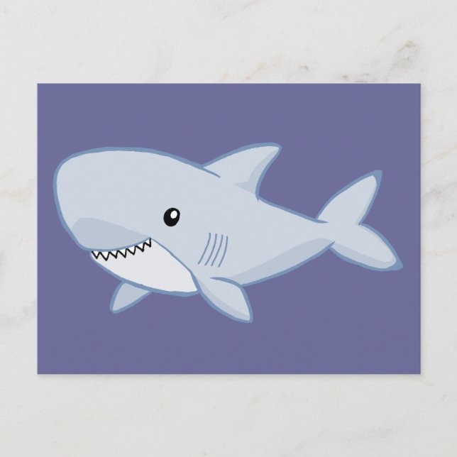 Cute Shark Vykort (Framsida)