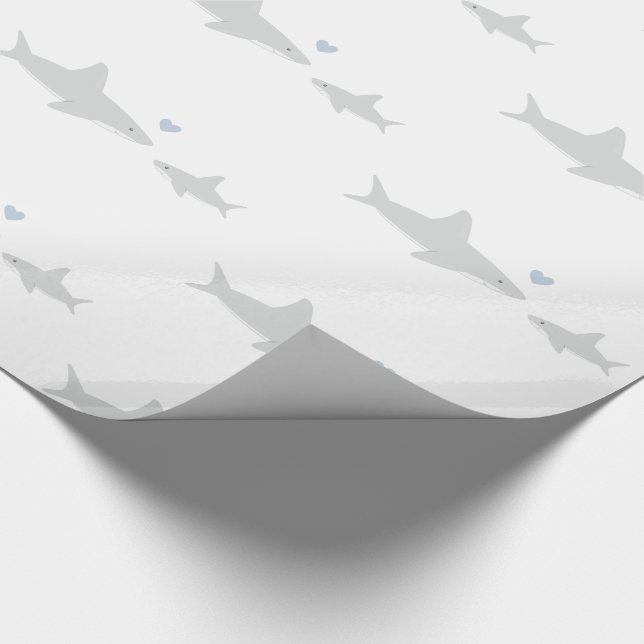 Cute Sharks | Papper inslagning av babyskor Presentpapper (Hörn)