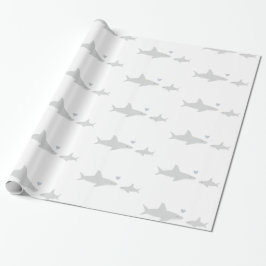 Cute Sharks | Papper inslagning av babyskor Presentpapper