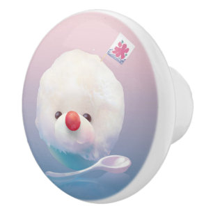 Cute Shaved Ice Hund Knopp