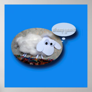 Cute Sheep Chinese Year Zodiac Birthday 24 Poster