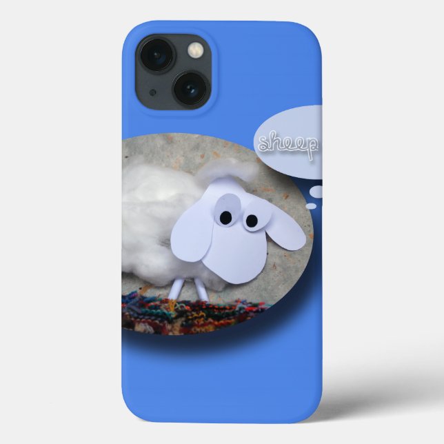 Cute Sheep Chinese Year Zodiac Birthday iPad Case (Baksida)