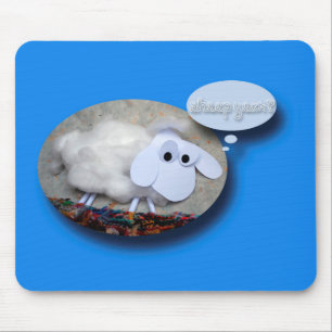 Cute Sheep Chinese Year Zodiac Birthday Mousepad Musmatta