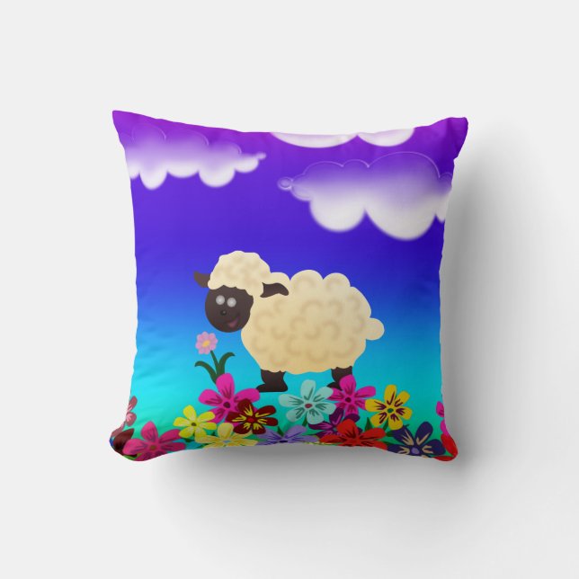 Cute Sheep Dekorativ kudde (Framsida)