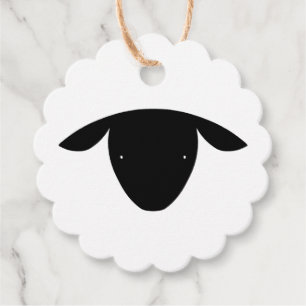 Cute Sheep Gåvor Etiketter