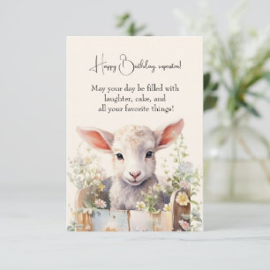 Cute Sheep i en låda