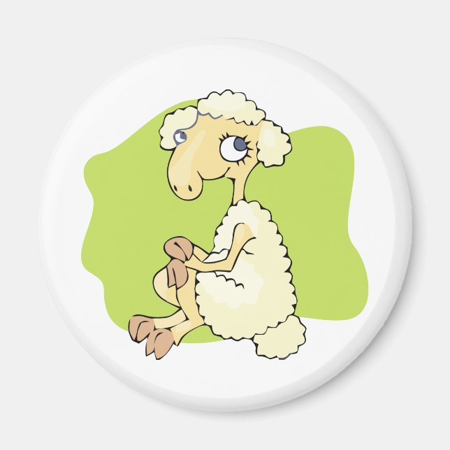 Cute Sheep Magnet (Framsidan)