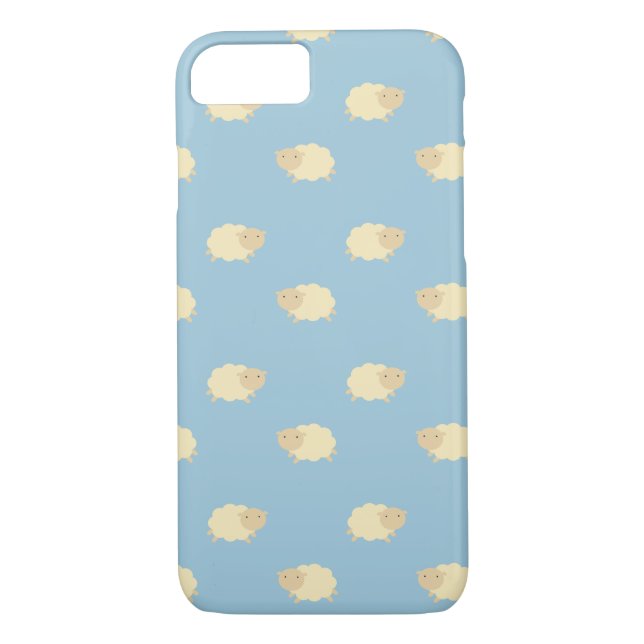 Cute Sheep Mönster iPhone 7 Fodral Case-Mate iPhone Skal (Baksida)