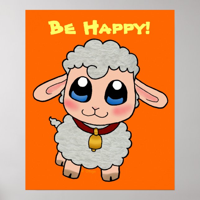 Cute Sheep Poster (Framsidan)
