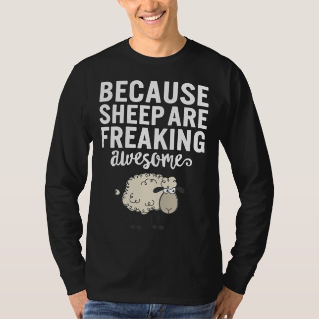 Cute Sheep Sheep Are Awesome Women Girls  Sheep Mo T Shirt (Framsida)