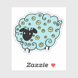 Cute Sheep Sticker Klistermärken
