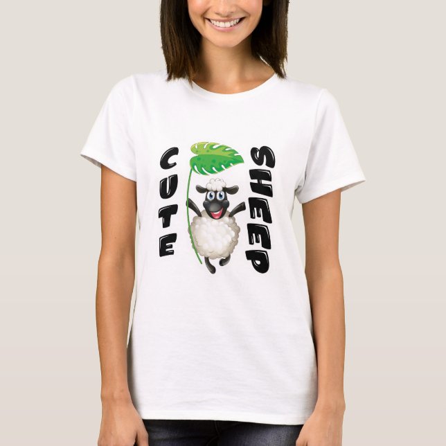 CUTE SHEEP T SHIRT (Framsida)