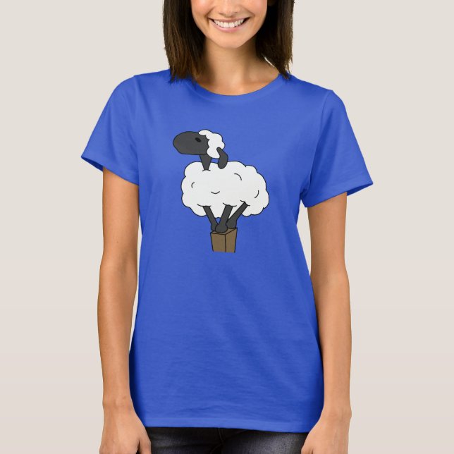 Cute Sheep Tee Shirt (Framsida)