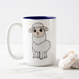 Cute Sheep Två-Tonad Mugg